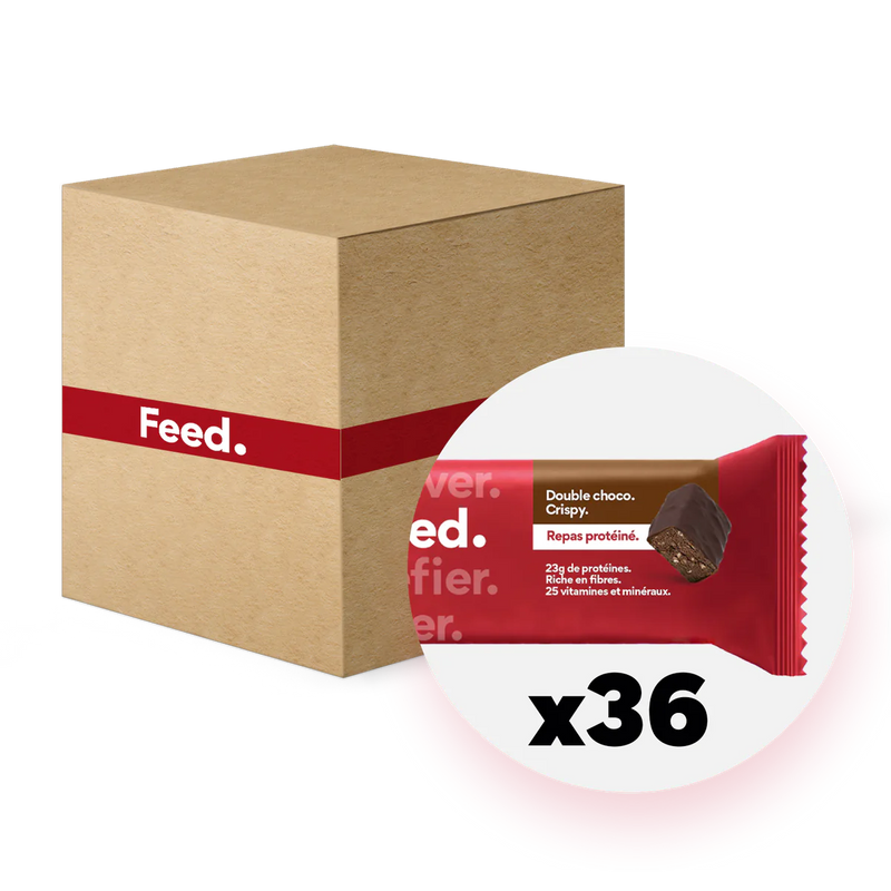Pack mit 30 proteinreichen Mahlzeiten.