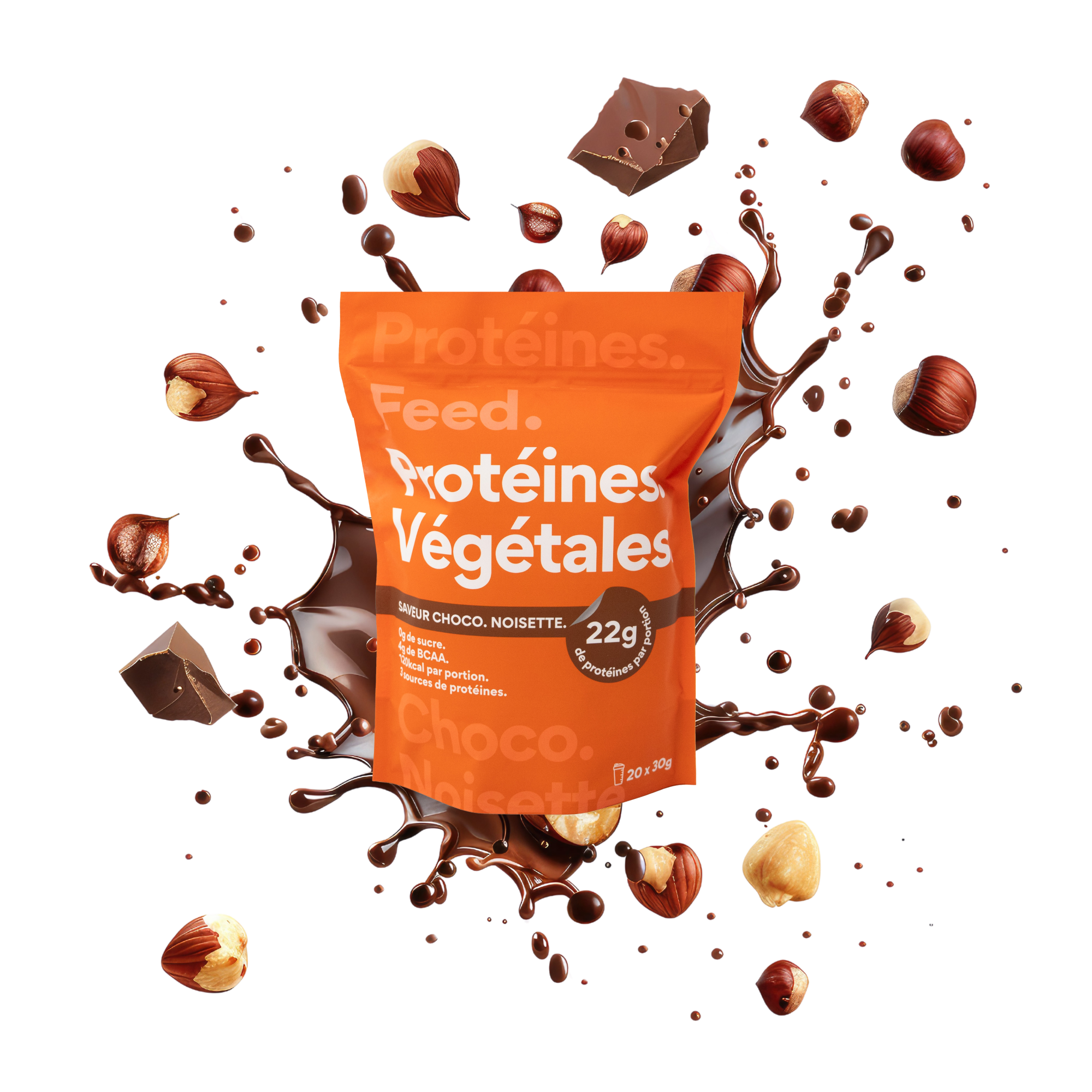 Choco. Noisette. (Sachet Protéine en poudre / snack)