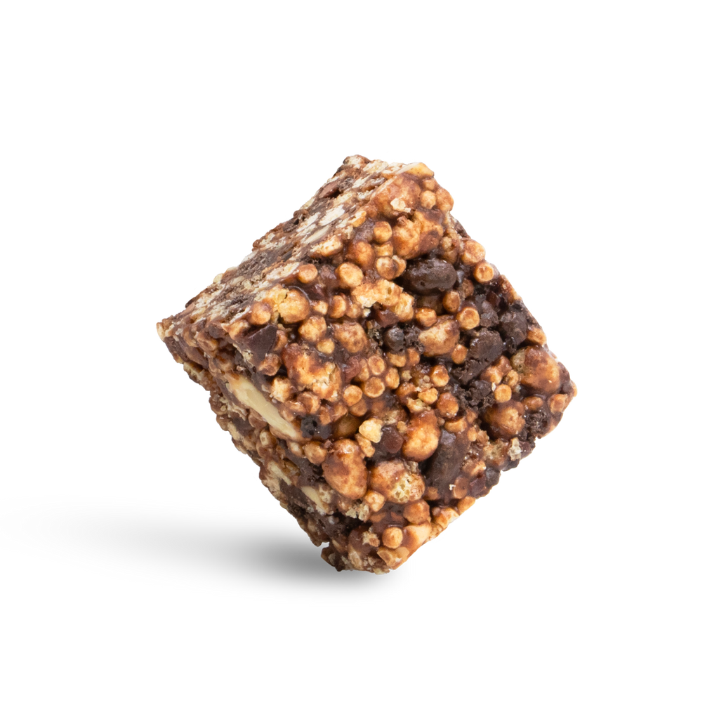 Protéines shot. (PAV de barres céréales chocolat amande / Snack)