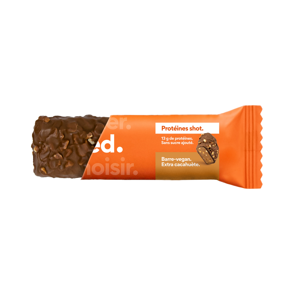 Protéines shot. (PAV barre-vegan Protéines shot cacahuète / Snack)