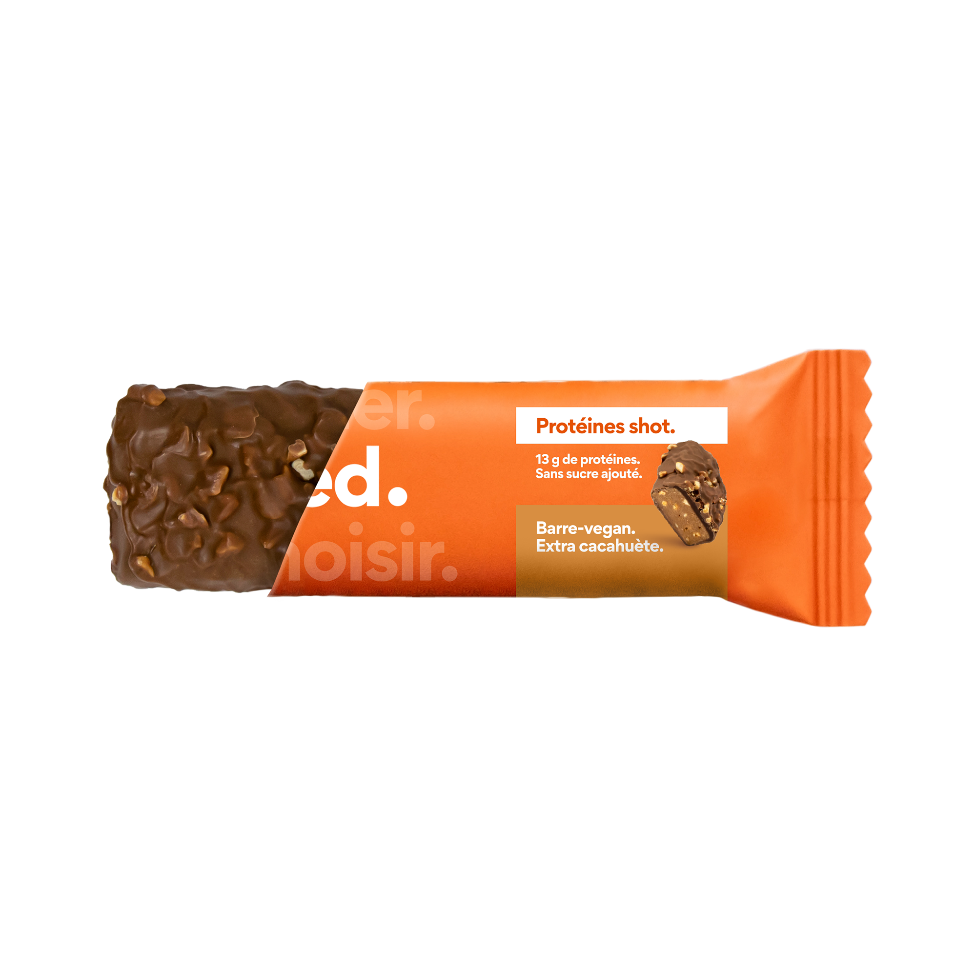 Protéines shot. (PAV barre-vegan Protéines shot cacahuète / Snack)