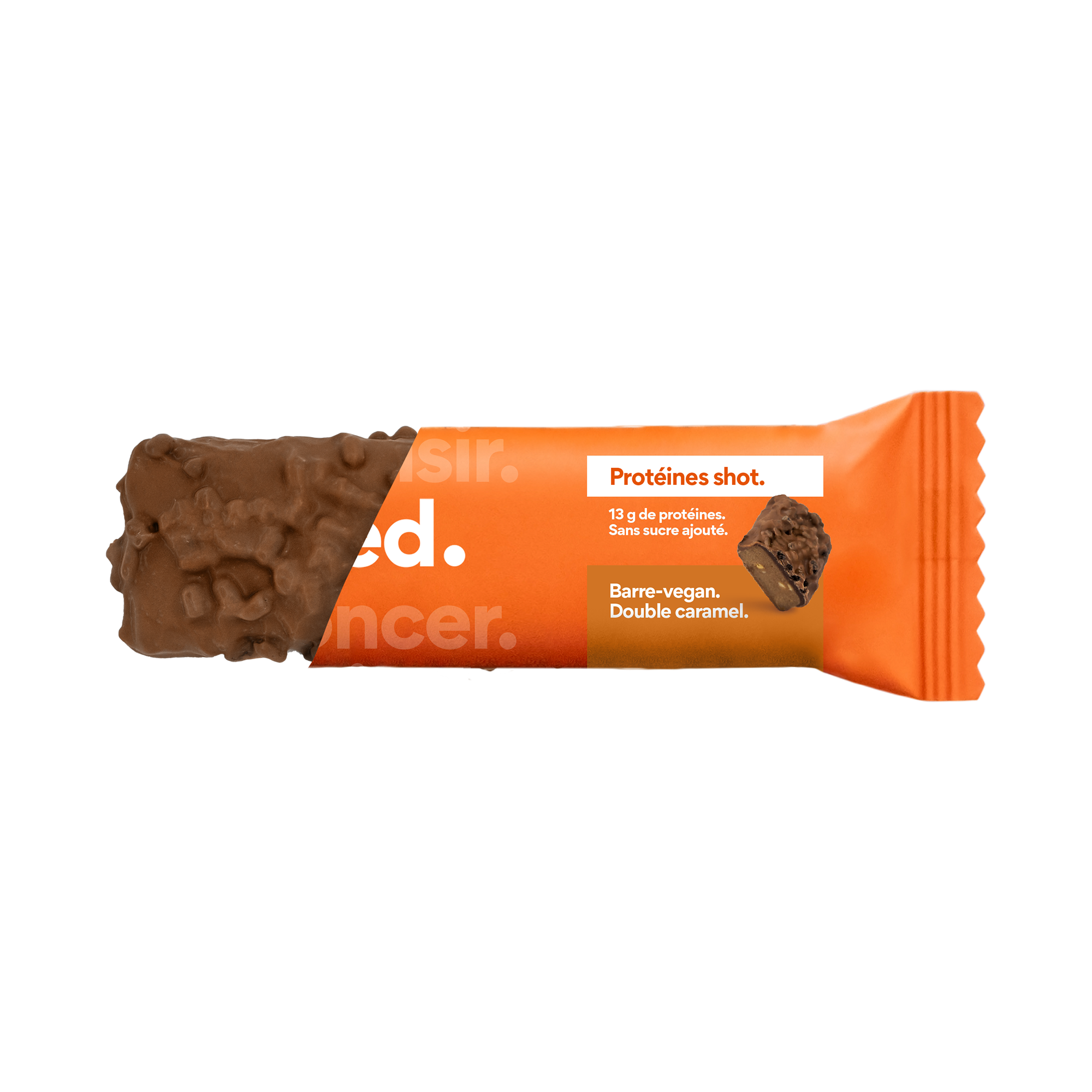 Double caramel. (Barre Protéines shot caramel / Snack/ À l'unité)