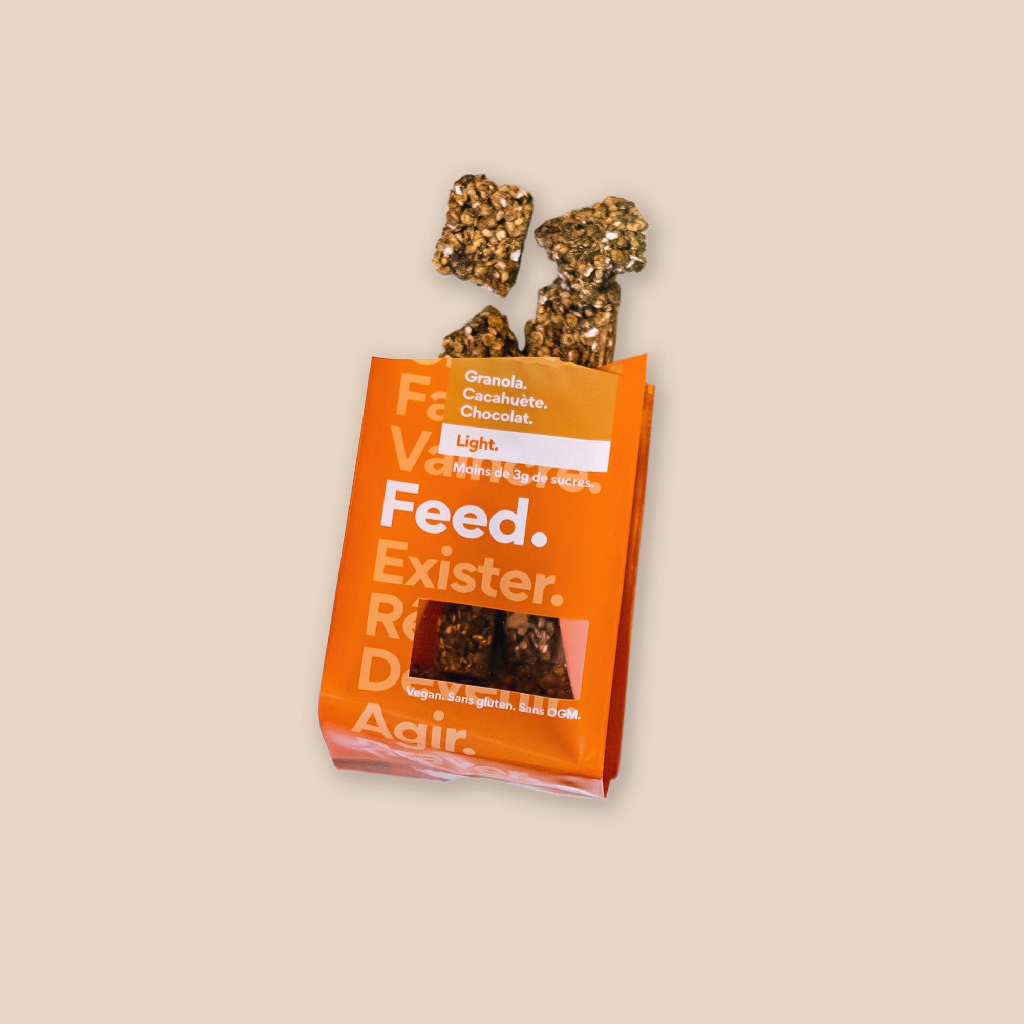 Cacahuète. Chocolat. (Granola / Snack / A l'unité)