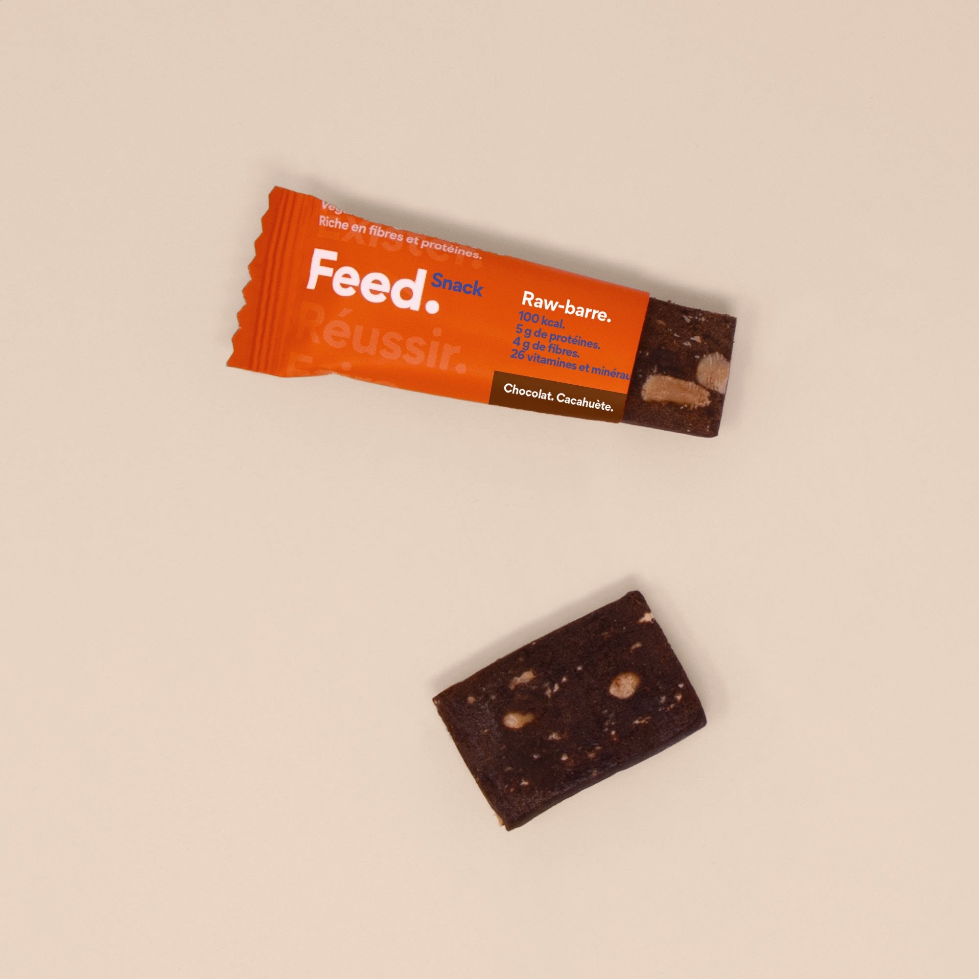 Cacao. Cacahuète. (Raw barre / Snack)