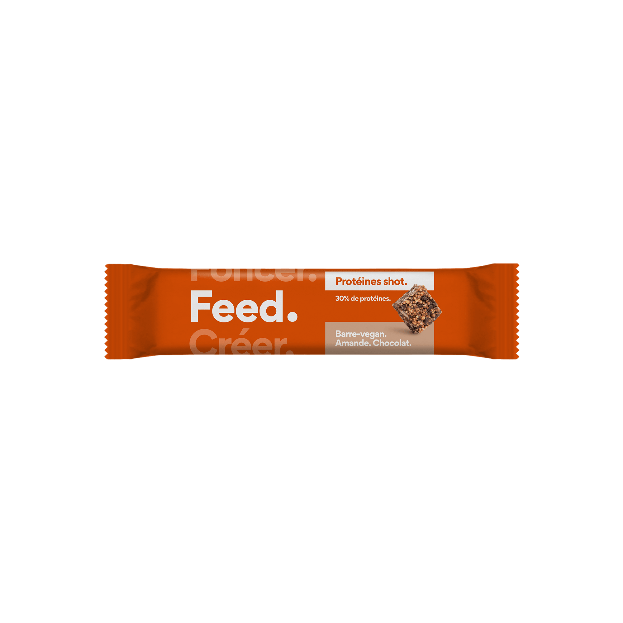 Amande. Chocolat. (Barre Céréale Protéines Shot / Snack / A l'unité)