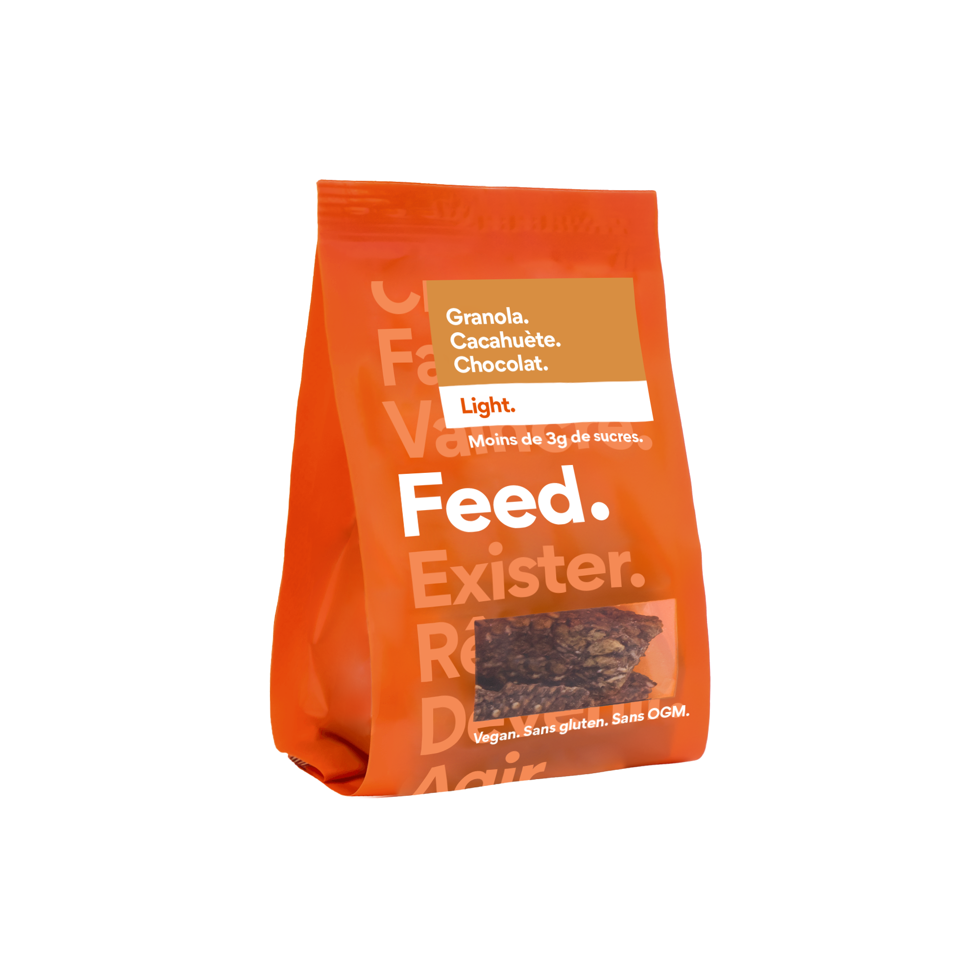 Cacahuète. Chocolat. (Granola / Snack / A l'unité)
