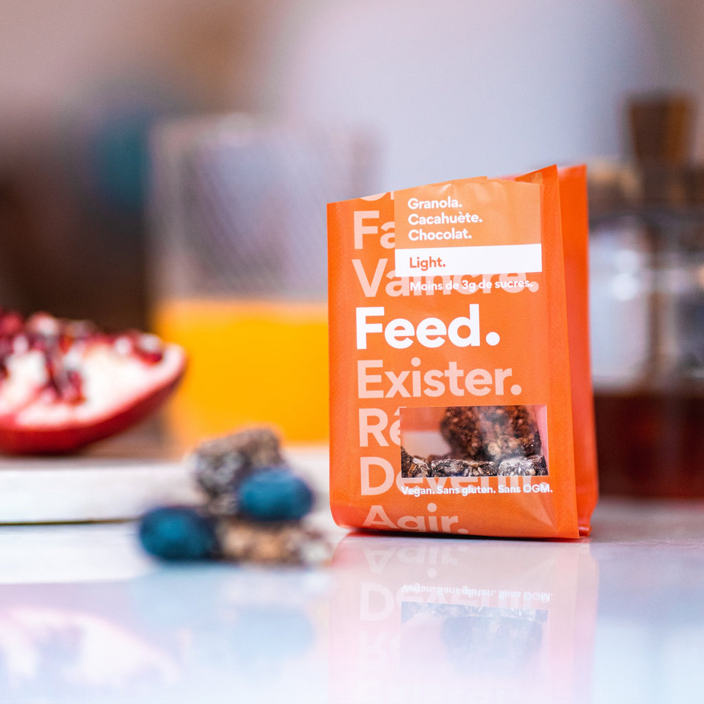 Cacahuète. Chocolat. (Granola / Snack / A l'unité)